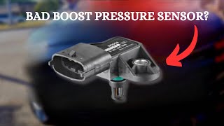 TOP 8 SYMPTOMS OF A BAD BOOST PRESSURE SENSOR [upl. by Enneiviv]