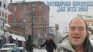 Walking around in the snow in Royersford PA Jan 19th 2024 [upl. by Einberger]