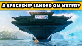 A spaceship landed on water  Chiefs House  VALHEIM [upl. by Ramedlaw]