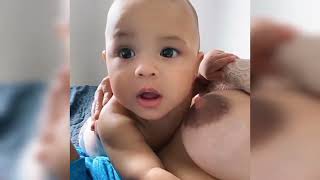 Breastfeeding 10 year old baby vlog mom and baby Breastfeeding 94 [upl. by Robby]