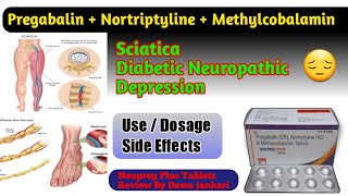 Pregabalin Nortriptyline methylcobalamin Tablets use in hindi  Neupreg Plus tablet \ Dawa jankari [upl. by Ailuj]