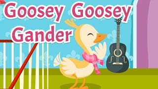 Goosey goosey gander  Comptine en anglais avec paroles pour enfants et bébés [upl. by Eniaj]