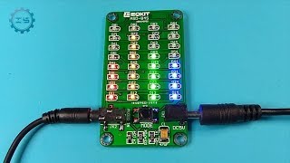 ICStation  DIY Audio Spectrum Display Kit 8x4 Colorful SMD LED Soldering Practice [upl. by Peoples]