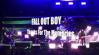 FALL OUT BOY  Thanks For The Memories  LIVE  Monumentour [upl. by Viscardi1]