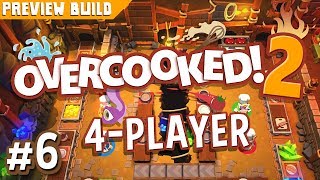 Overcooked 2  6  MINECARTS amp BURRITOS Preview Build Gameplay [upl. by Hilliary]