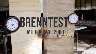 DWK energie AG  Brenntest mit Propangas 2000°C [upl. by Nygem783]