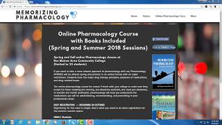 CC Online Pharmacology Course Summer 2018 Community College Pharmacology Class [upl. by Ahsiruam200]