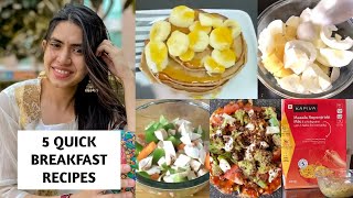 5 Quick Healthy Breakfast Recipes ওজন কমানোর জন্য [upl. by Toulon713]