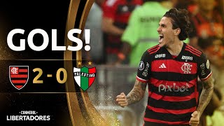 GOLS  FLAMENGO X PALESTINO  FASE DE GRUPOS  CONMEBOL LIBERTADORES 2024 [upl. by Pacifa]