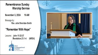 Sunday 3November2024 10am Remembrance Sunday Worship Service [upl. by Kneeland]