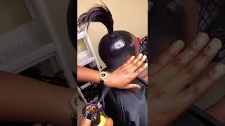 sleek high ponytail hairstyle arabellahair naturalhair hair straightbundles ponytail [upl. by Loretta]