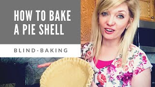 HOW TO MAKE A PREBAKED PIE CRUST — No shrinking [upl. by Roht]