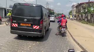 Douala Cameroon street drive  Bonabéri Ancient Route [upl. by Lawton]