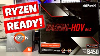 ASRock B450M HDV R40 BEST Budget AM4 3000 Ready MATX [upl. by Meakem]