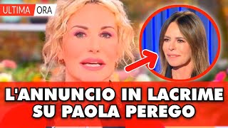 Antonella Clerici in lacrime lannuncio choc in diretta TV su Paola Perego lei ha [upl. by Oakie]