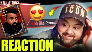 Goldy Bhai Reaction On His Special Voice Pack😍 [upl. by Adnawot]