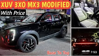 Mahindra 3xo modified based to top modelmodification accessories all part updatelatestrealvideos [upl. by Santiago191]