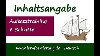 ✅ Inhaltsangabe In 8 Schritten eine tolle Inhaltsangabe schreiben  Beispiel [upl. by Ahsercul]