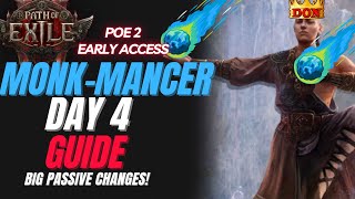 PoE 2 Raining Comets Craziness with Monk Mancer  Path of Exile 2 Invoker Build Guide [upl. by Anirt]