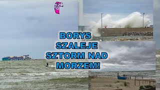 1409 Sztorm nad morzem Nad Polskę nadciągnął niż genueński Borys [upl. by Yenaled]