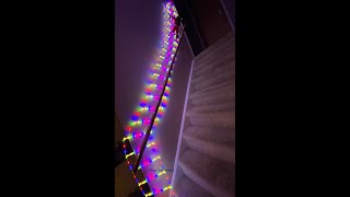 VIRAL  The must have Christmas Light LED Decoration Santa Ladder founditonamazon productreview [upl. by Yud]