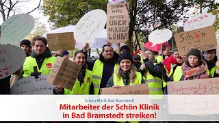 Mitarbeiter der Schön Klinik in Bad Bramstedt streiken [upl. by Elijah273]