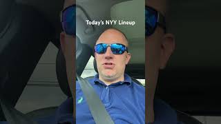 Today’s NYY Lineup yankees baseball mlb youtubeshorts [upl. by Yarled]