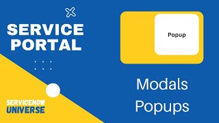 6 Service Portal Modals or Popups  uibModal  spModal  ServiceNow [upl. by Illom826]