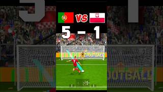 Portugal VS Poland Penalty Challenge 🤯🥵efootball football fifa cr7 portugal poland viralshort [upl. by Meggie663]