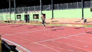 110m Hurdles training  Lawrence Clarke 17th Jan 2011 South Africa [upl. by Doownelg]