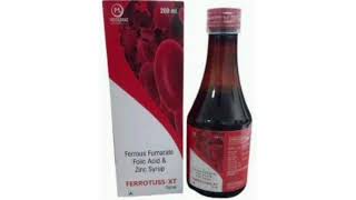 FERROTUSS XT Syrup Ferrous Fumarate Folic Acid amp Zinc Syrup [upl. by Enidlareg736]