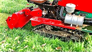 Crawler tractor  flail mower [upl. by Adams204]