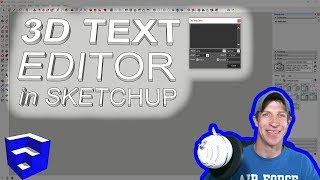 EDITABLE 3D TEXT IN SKETCHUP with 3D Text Editor [upl. by Lhok126]