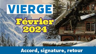 Vierge Février 2024  Accord signature retour [upl. by Rehteh675]