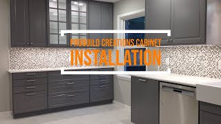 IKEA Cabinet Installation by Probuild Creations [upl. by Almita]