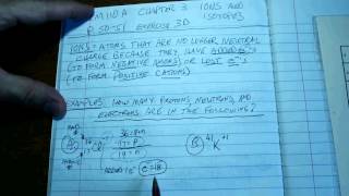 Chem 110 CH 3 isotopes and ions [upl. by Eirod]