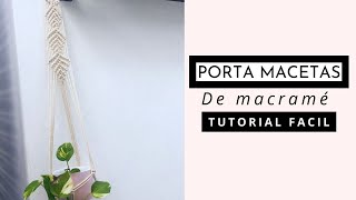 Como hacer un 🪴 macetero de MACRAME paso a paso [upl. by Nigle]