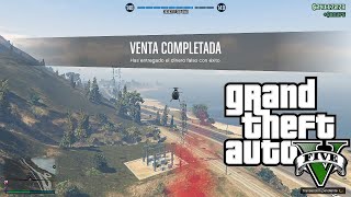 Vendiendo los suministros del negocio de falsificación de billetes en GTA 5 ONLINE [upl. by Asilram]