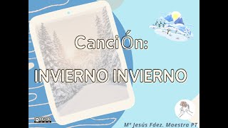 Canción Invierno Invierno con pictogramas [upl. by Ahsirk]