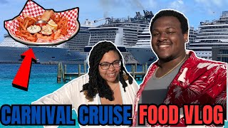 WHAT FOOD TO EXPECT ON A CARNIVAL CRUISE  CARNIVAL DREAM DAY 2 VLOG [upl. by Montford]