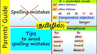 Tips to avoid SPELLING MISTAKES  R  controlled vowels  ar or er Homophones  Parents Guide [upl. by Burkhardt186]