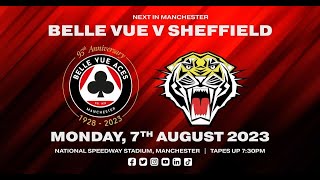 Speedway British Premiership Belle Vue Aces v Sheffield Tigers Monday August 7 2023 [upl. by Ereveniug]