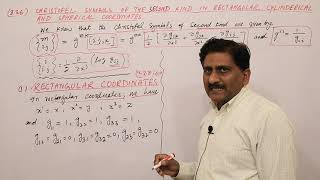 92 Christoffel Symbols of Second Kind in Cartesian Cylindrical and Spherical Coordinates [upl. by Klinges]