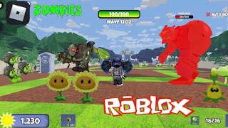 I made a map that looks like a garden defense game Zombie Attack Roblox Make your own [upl. by Elleivap]