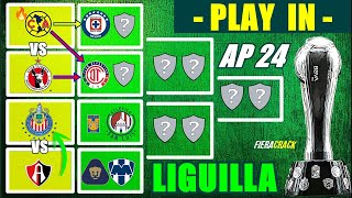 ✅🔥 ASÍ SE JUGARAN LOS PARTIDOS de PLAY IN Liga MX APERTURA 2024 ✅ EQUIPOS CLASIFICADOS a LIGUILLA [upl. by Nnaeirual]