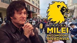 Javier Milei se presentó en Comodoro Rivadavia junto a César Treffinger [upl. by Cissej]