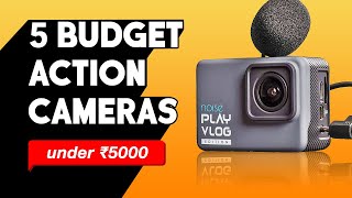 5 Best Action Camera Under 5000 Rs 🔥 Budget 4k Action Camera  Best Action Camera for Vlogging [upl. by Gnoix]