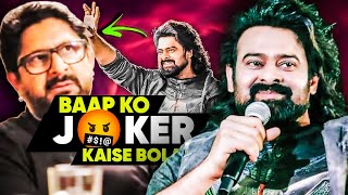 WTF  Prabhas JOKER Arshad warsi BOLLYWOOD TARGETING KALKI movie Reaction kalki 2898 ad controversy [upl. by Tnek]