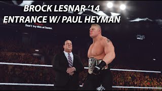 WWE 2K23  Brock Lesnar 14 Entrance w Paul Heyman [upl. by Ggerg]