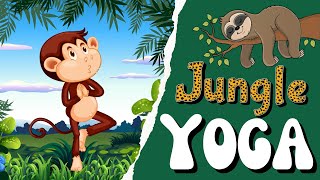 Jungle Yoga  Calming Yoga for kids  Kids Yoga  Yoga Brain Break  Spring Yoga [upl. by Rollie972]